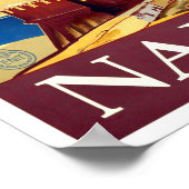 Napels Italië vintage-reis Poster (Hoek)