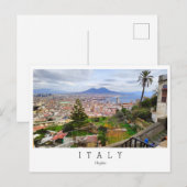 Napels, panoramisch uitzicht, Italië Briefkaart (Voorkant / Achterkant)