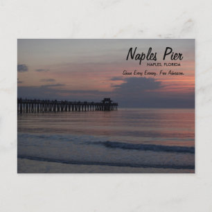 Napels Pier Napels, Florida Briefkaart