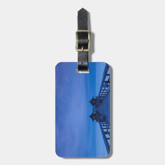 Napels Pier, zonsopgang Bagagelabel (Voorkant verticaal)