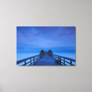 Napels Pier, zonsopgang Canvas Afdruk