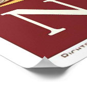 "Napels" Poster voor reizen in het kader van de "V (Hoek)