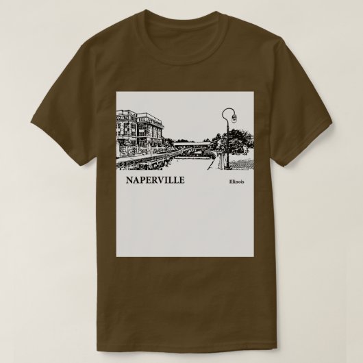 Naperville Illinois TShirt 1 (Design voorkant)