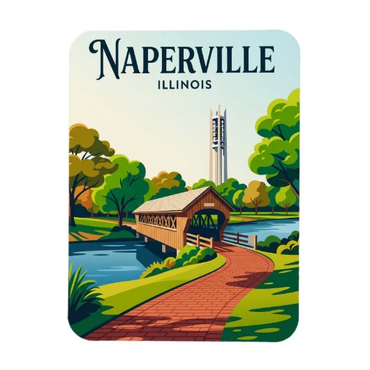 Naperville Riverwalk VS Magneet (Verticaal)