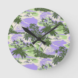 Napili Bay Hawaïaanse wandklokken Ronde Klok
