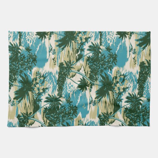 Napili Bay Hawaiian keukenhanddoek (Horizontaal)