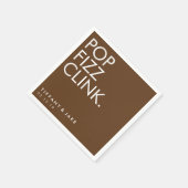 Napkin - Pop Fizz Clink Servetten (Hoek)