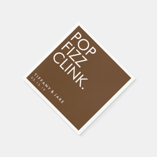 Napkin - Pop Fizz Clink Servetten (Hoek)