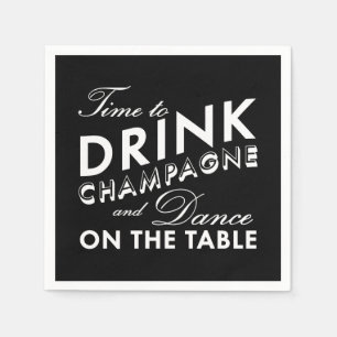 Napkin - Tijd om Champagne te Drinken Servetten