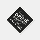 Napkin - Tijd om Champagne te Drinken Servetten (Hoek)