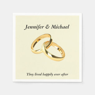 Napkin Wedding Reception Rings personaliseren Servet