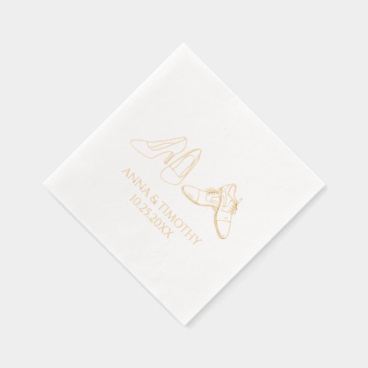 Napkins en papier métallisé (Droite)