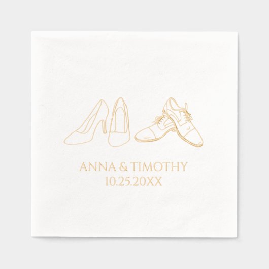 Napkins en papier métallisé (Recto)