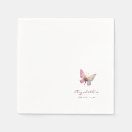 Napkins for Girls' Butterfly themed Birthday Party Servet