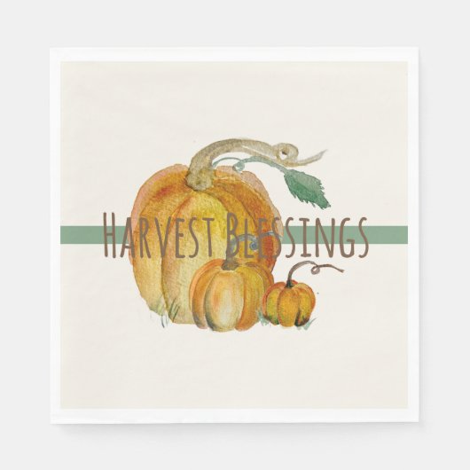 Napkins: Harvest Blessings Servet (Voorkant)
