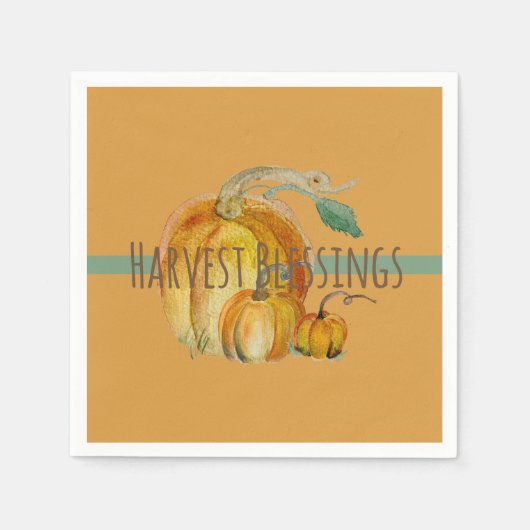 Napkins: Harvest Blessings Servet (Voorkant)