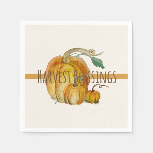 Napkins: Harvest Blessings Servet (Voorkant)