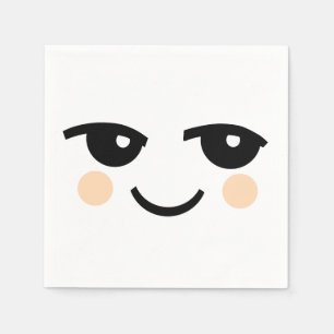 NAPKINS VAN HET WIT-PAPIERPAPIER VAN DE KUTE SERVETTEN