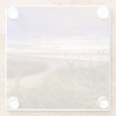 Naples Beach Florida Glazen Onderzetter (Achterkant)