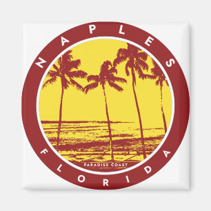 Naples Florida Palm Trees Beach Magneet