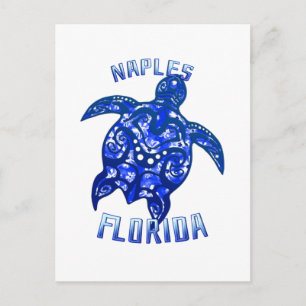 Naples Florida Vacation Tribal Turtle Briefkaart