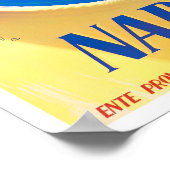 Naples Italie vintage travel Poster (Coin)