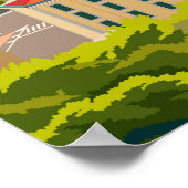 Naples Italy Vintage Minimum Retro Travel Poster (Coin)