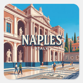 Naples National Archaeological Museum Italy Vierkante Sticker