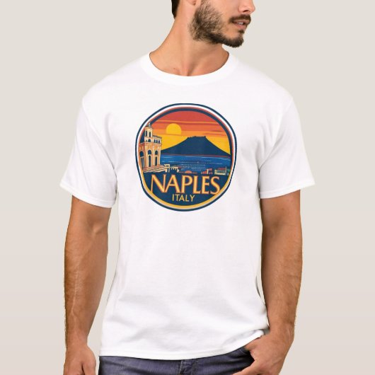 Naples Skyline 1 T-shirt (Voorkant)