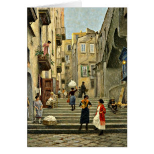 Naples Street Scene - Paul G. Peinture de Fischer