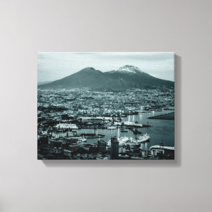 Naples Vesuvius Canvas Afdruk