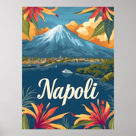 Naples Vesuvius Poster (Voorkant)