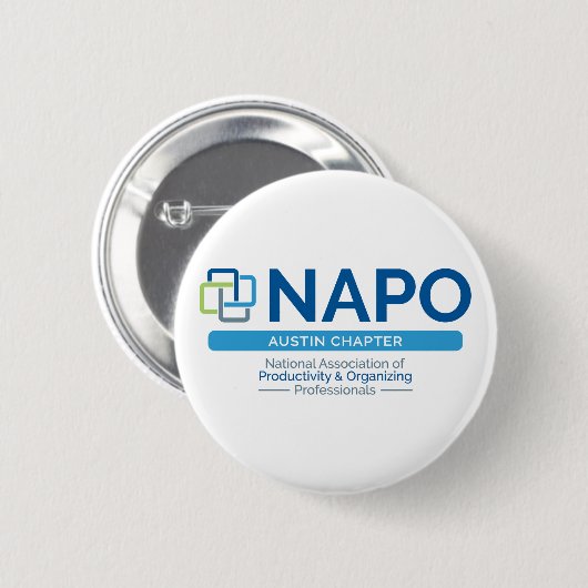 NAPO Austin-toets Ronde Button 5,7 Cm (Voorkant /achterkant)