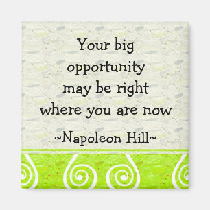 Napolean Hill Quotes (1)- Motivatie Magnet Magneet