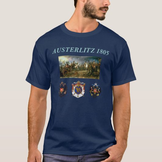 Napoleon Austerlitz wapen T-shirt (Voorkant)
