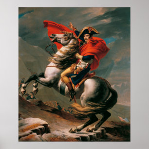 Napoleon bij de grote St. Bernard Poster