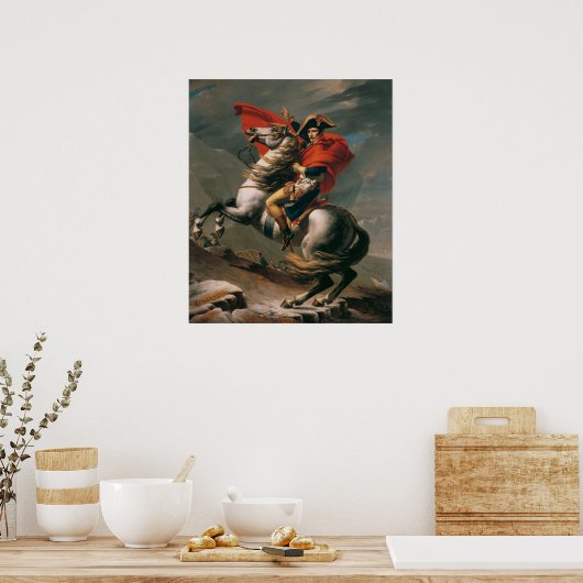 Napoleon bij de St. Bernard Pass Poster (Keuken)
