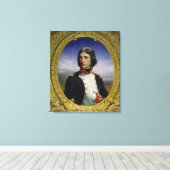 Napoleon Bonaparte als luitenant-kolonel Canvas Afdruk (Insitu (Houten vloer))