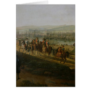 Napoleon Bonaparte Bezoek het kamp op