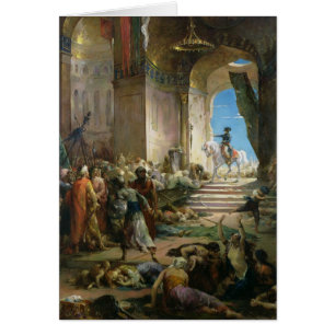 Napoleon Bonaparte dans la mosquée grande au Cair