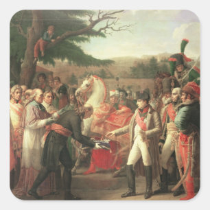 Napoleon Bonaparte De sleutels ontvangen Vierkante Sticker