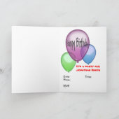 Napoleon Bonaparte Faceinhole Card (Binnen)