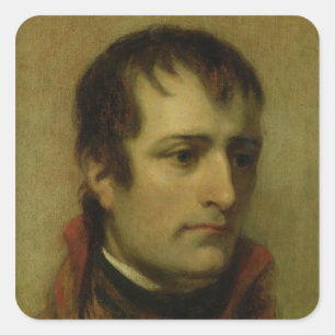 Napoleon Bonaparte First Consul, 1802 Vierkante Sticker