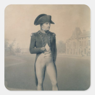Napoleon Bonaparte First Consul in Malmaison Vierkante Sticker