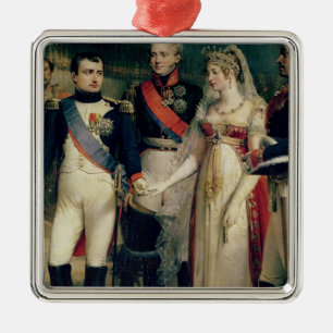 Napoleon Bonaparte Receiving Queen Louisa Metalen Ornament