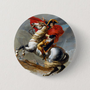 Napoleon Bonaparte schilderij van Jacques-Louis Da Ronde Button 5,7 Cm