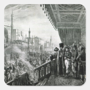 Napoleon Bonaparte Vierkante Sticker