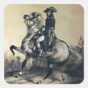 Napoleon Bonaparte Vierkante Sticker
