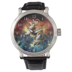 Napoleon Cat in Space Horloge