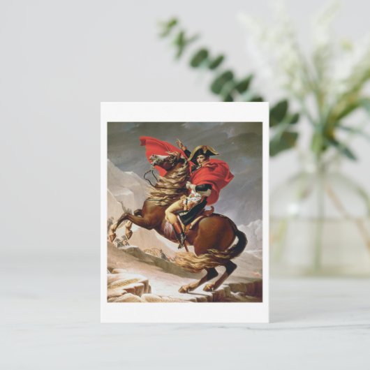 Napoleon Crossing the Alps, c.1800 (olie op canvas Briefkaart (Staand voorkant)